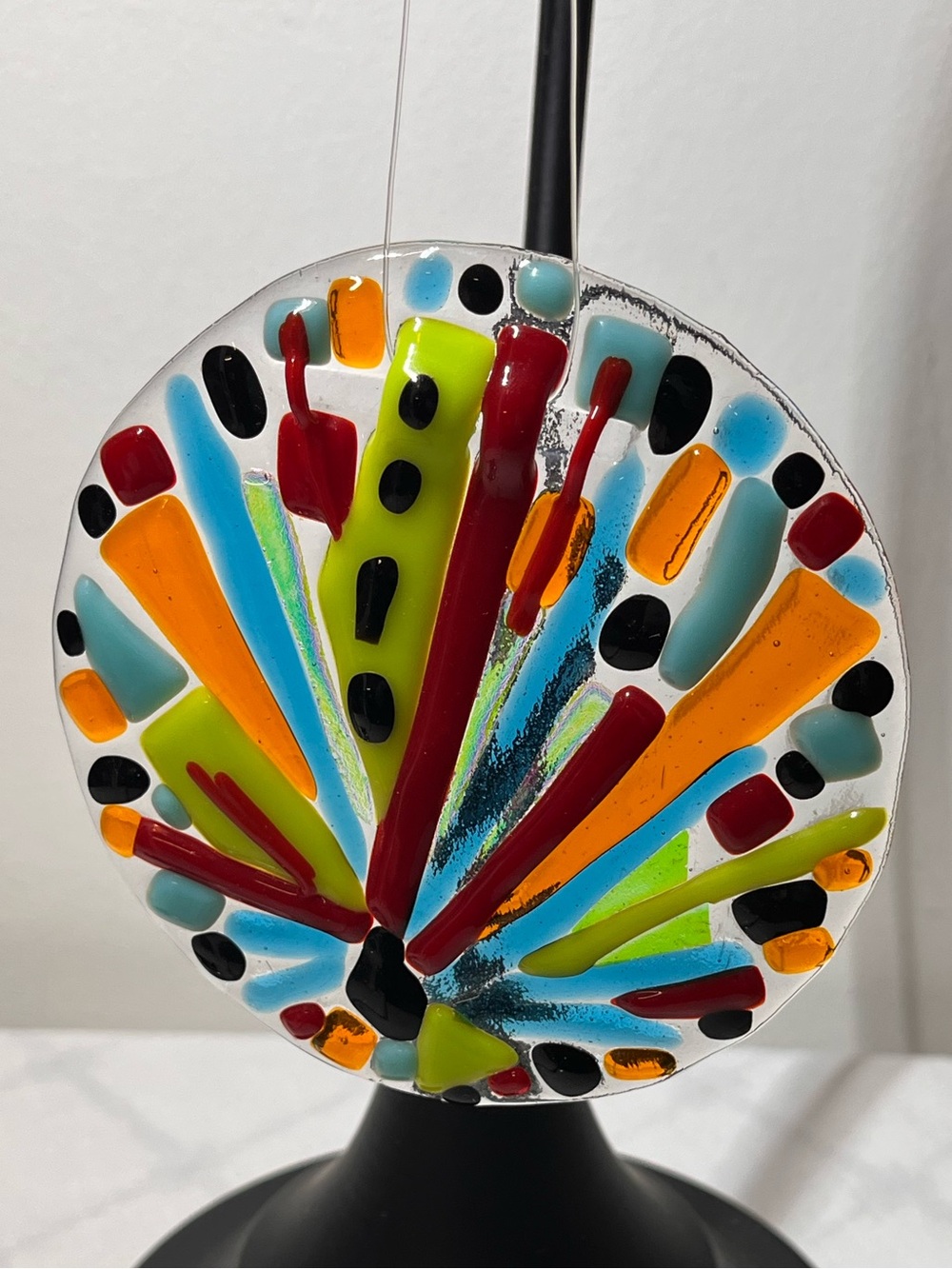 Vibrant Multicolor Fused Glass Suncatcher Window Hanging
ABENAKI Art Works
NEW